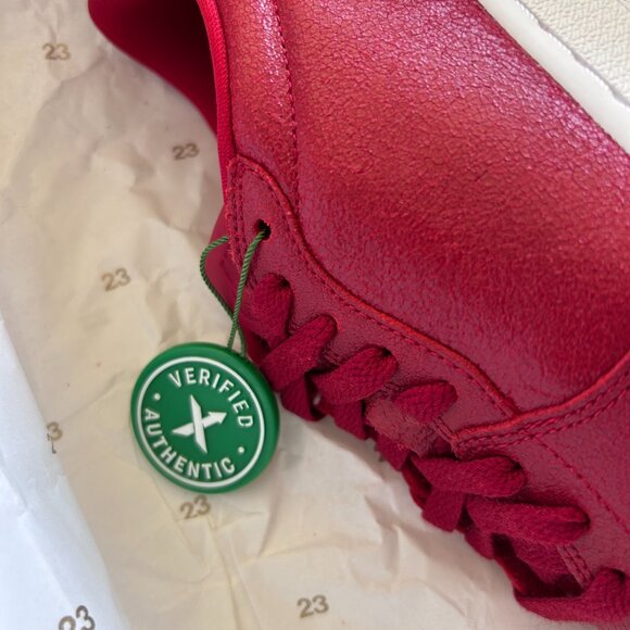 Red Nike Jordan 1 Retro Low NS - Women's size 7 - Picture 5 of 10